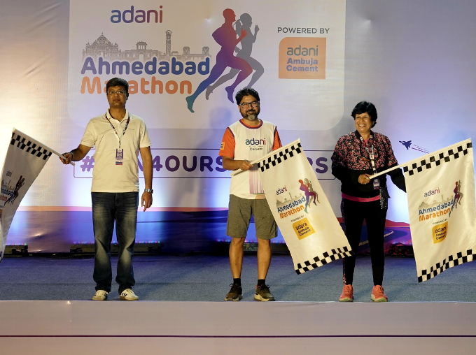 Adani Ahmedabad Marathon 2024 - 42 Km Flag Off